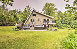 Photo 1 - Inviting A-frame Cabin w/ Saltwater Hot Tub