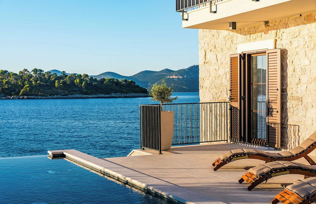 Sea front Villa Draga - infinity pool - Foto 25