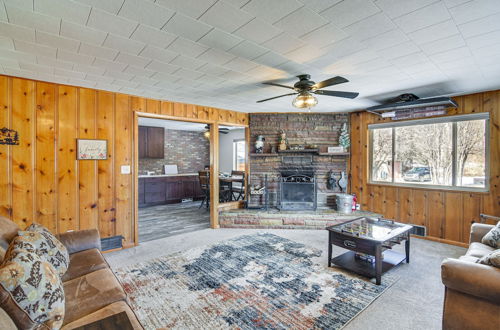 Photo 13 - Riverfront Pine Cabin w/ Hot Tub & Mountain Views