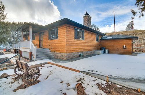 Photo 21 - Riverfront Pine Cabin w/ Hot Tub & Mountain Views