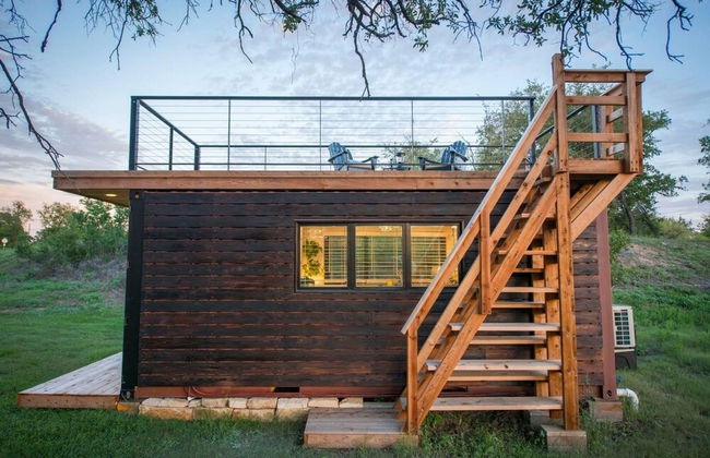 Yellow Blue Elegant Container Tiny House - Foto 24