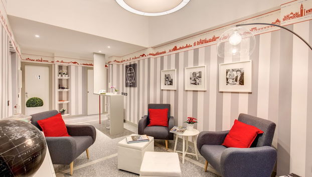 Mostrador de check-in y check-out