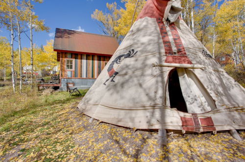 Photo 22 - Colorful Cabin w/ Teepee, Fire Pits & Mtn Views