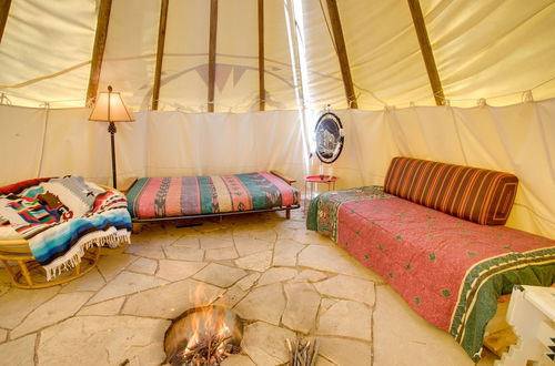 Photo 6 - Colorful Cabin w/ Teepee, Fire Pits & Mtn Views