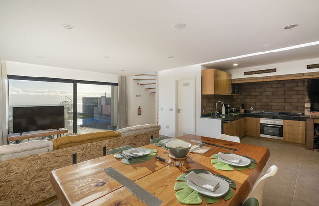 With Pool and Superb sea View - Villa Candelária - Foto 33