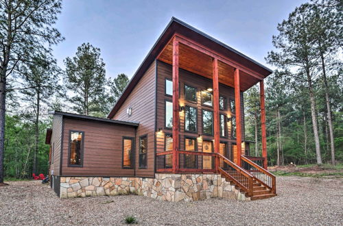 Photo 3 - Broken Bow Cabin w/ Hot Tub & Outdoor Fireplace