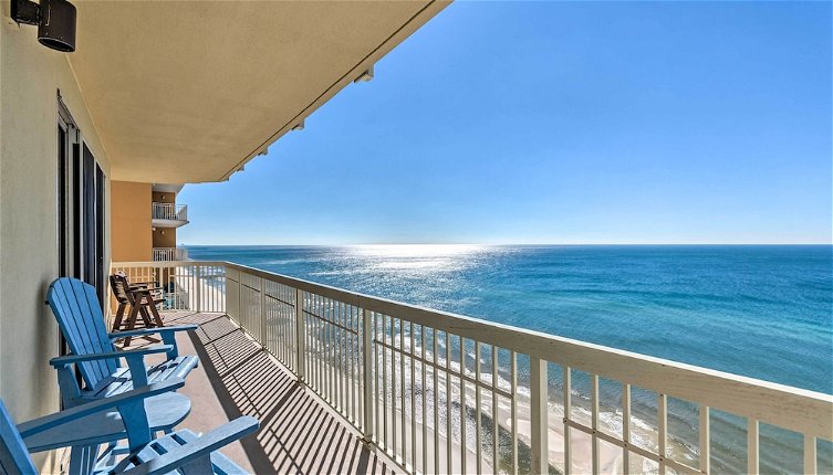 Photo 1 - Bright Beachfront PCB Unit: Balcony & Beach Chairs