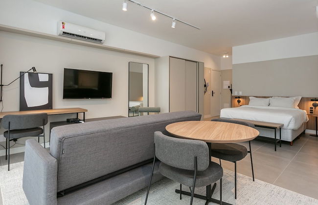 Studios Tower by Viva - Prédio com piscina e estacionamento no centro de Floripa - Foto 32