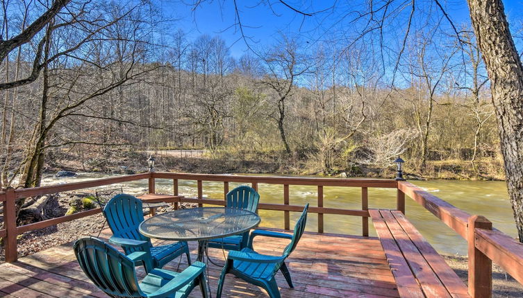 Photo 1 - Riverfront Helen Cabin w/ Hot Tub & Deck