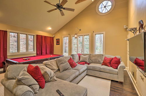 Photo 8 - Cozy Conyers Cabin w/ Fireplace & Pool Table