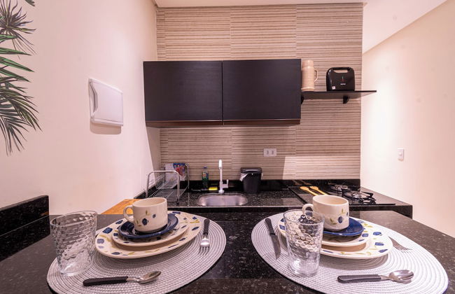 ESTUDIO MAR'BELLA 100M PRAIA, COM COZINHA E ESTACIONAMENTO - Foto 6