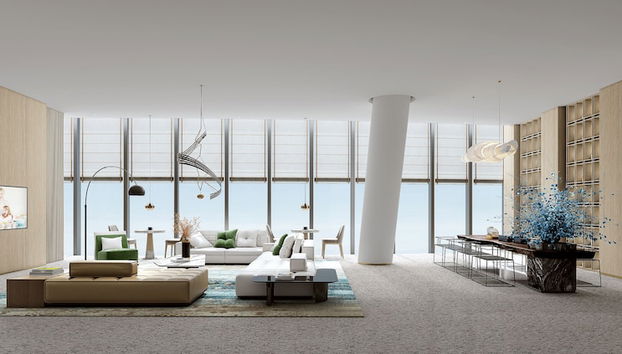 Sala de estar do lobby