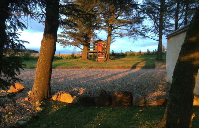 Green Yurt With Hot Tub - Sleeps 3, Parking & Wifi - Foto 25