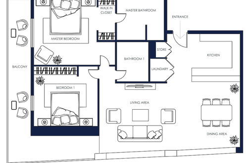 Foto 1 - 2B-Fairways West-301 by bnbme homes