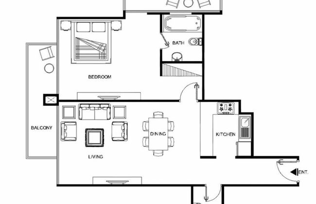 LUX Contemporary Suite Marina View 3 - Foto 18