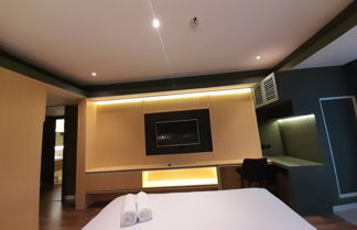 Photo 3 - Scenic And Homey Studio Mataram City Apartment