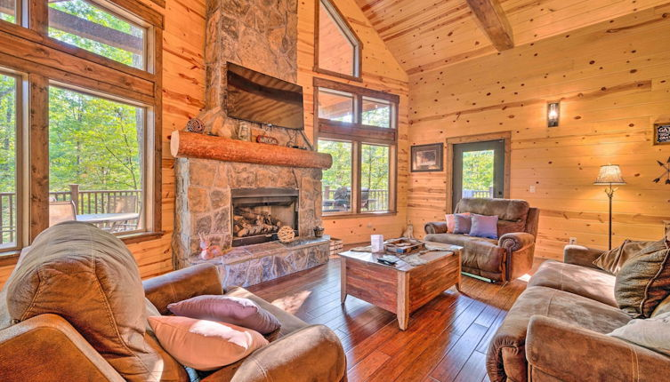 Photo 1 - Creekside Cabin With Deck, Hot Tub & Fire Pit