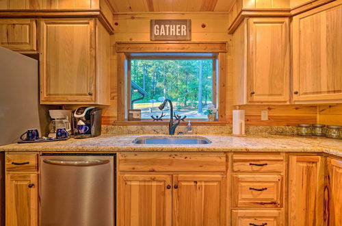 Photo 12 - Creekside Cabin With Deck, Hot Tub & Fire Pit