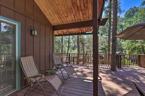 Photo 4 - Rustic-chic Prescott Cabin w/ Deck in Wooded Area