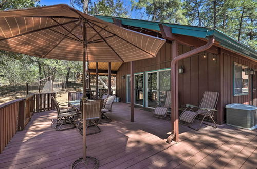 Photo 13 - Rustic-chic Prescott Cabin w/ Deck in Wooded Area