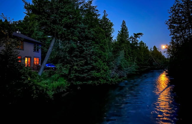 Firefly Lodge! Boardman River! Hot Tub! Woodstove! - Foto 18