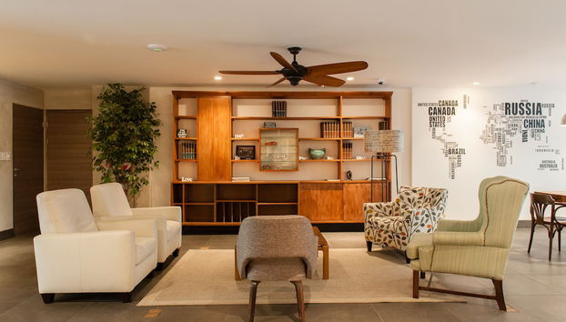 Sala de estar do lobby