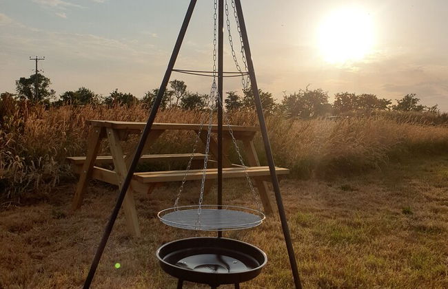 5m xl Bell Tent With log Burner, Near Whitby - Foto 11