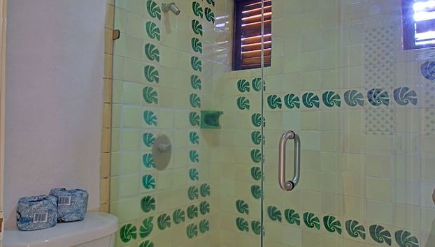 Dusche im Bad