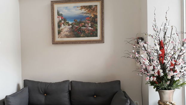 Coin salon dans le hall