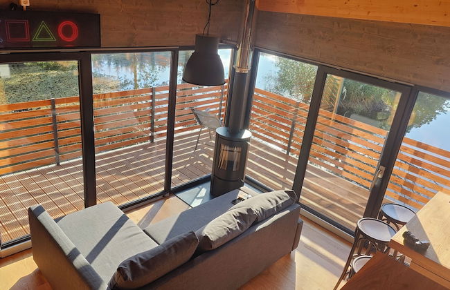 TinyHousebeiDresden spektakuläres winziges Häuschen auf Stelzen im Pferdeteich, Kaminofen, umlaufende Terrasse - Nähe Sächsische Schweiz - Foto 8