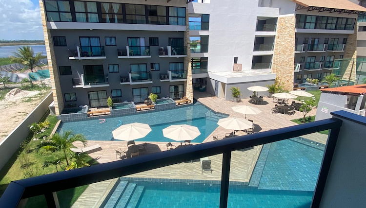 Foto 1 - Flat vista Piscina e Lagoa 203c Bela bLP