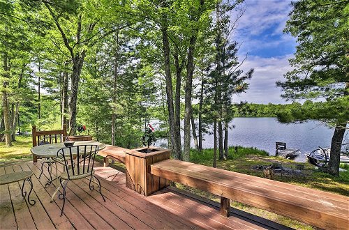 Photo 14 - Burns Lake Cabin w/ Dock, Fire Pit, Rowboat & More