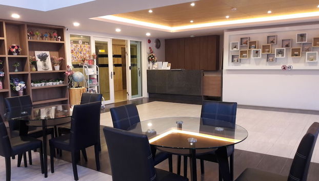 Lobby sitting area
