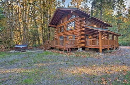 Foto 1 - Custom Riverfront Log Home Near Stevens Pass