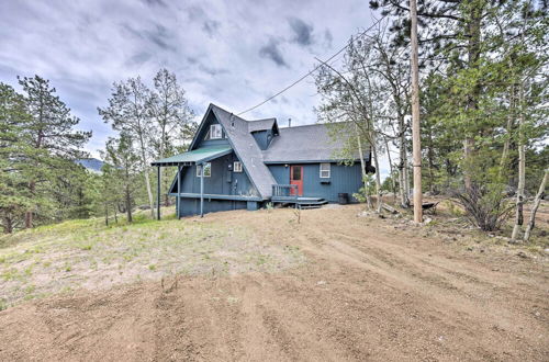 Photo 18 - Modern Guffey A-frame Cabin: Grill, 38 Acres