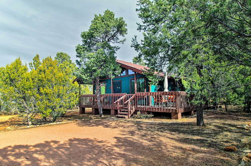 Photo 1 - Bright Heber-overgaard Cabin: Fire Pit & Deck