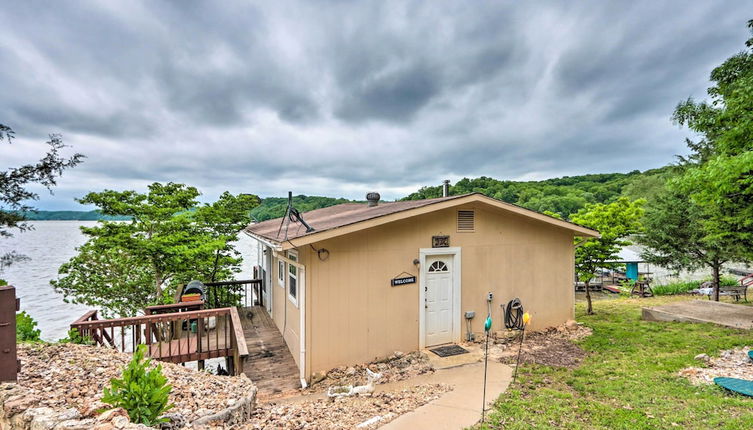 Photo 1 - Lakefront Ozark Cottage: Deck w/ Covered Dock