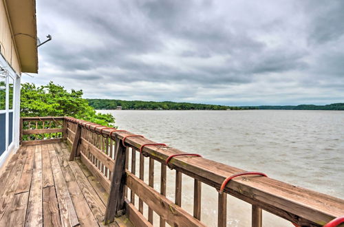 Photo 19 - Lakefront Ozark Cottage: Deck w/ Covered Dock