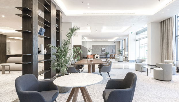Sitzecke in der Lobby