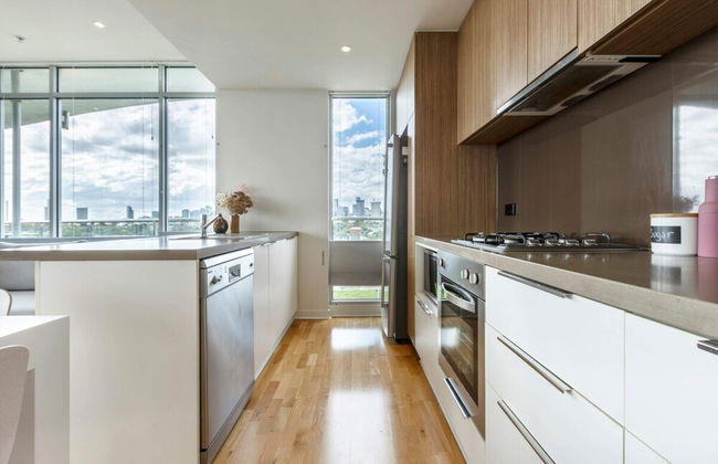 Stunning View 2-bed in Port Melbourne w/ Parking - Foto 12
