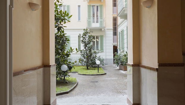 Interior entrance