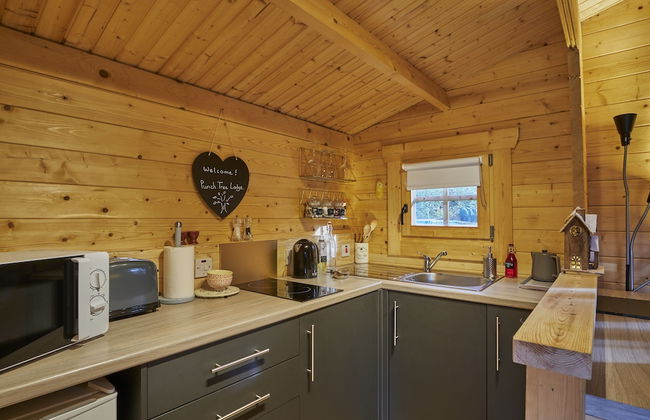 1-bed Cabin, 2 Adults, Wood Burning Hot Tub & Fire - Foto 7