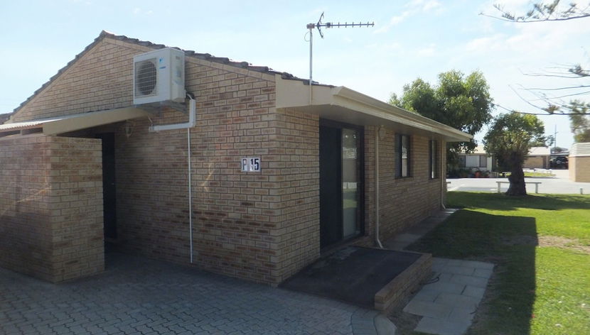 Fassade der Unterkunft