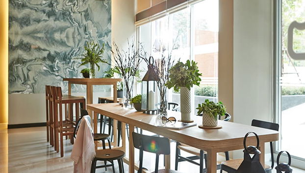 Sala de estar do lobby