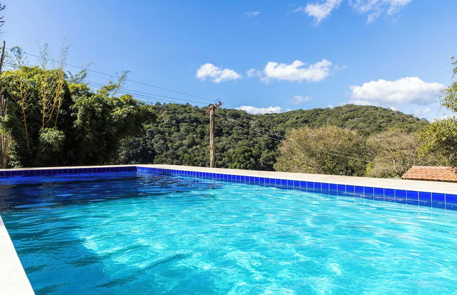 Sitio Natureza piscina e churrasqueira - Foto 48