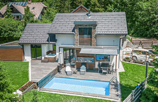 Pool Villa Katja Kranjska Gora - Foto 48