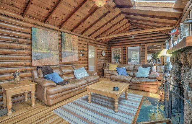3BD Cowboy Cabin Pikes Peak Mountain Log Cabin - Foto 21