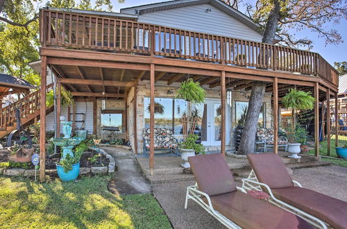 Photo 3 - Waterfront Home in Tool w/ Dock, Fire Pit & Patio