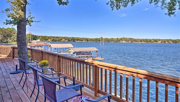 Photo 1 - Waterfront Home in Tool w/ Dock, Fire Pit & Patio