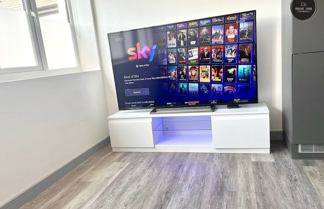 City Centre 1-bed Apartment in Preston With Sky - Foto 13